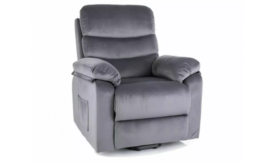 Hektor M Velvet reclining armchair gray | 100% Quality Hektor M Velvet reclining armchair gray | Armchairs | ZIPhome.ee image 1