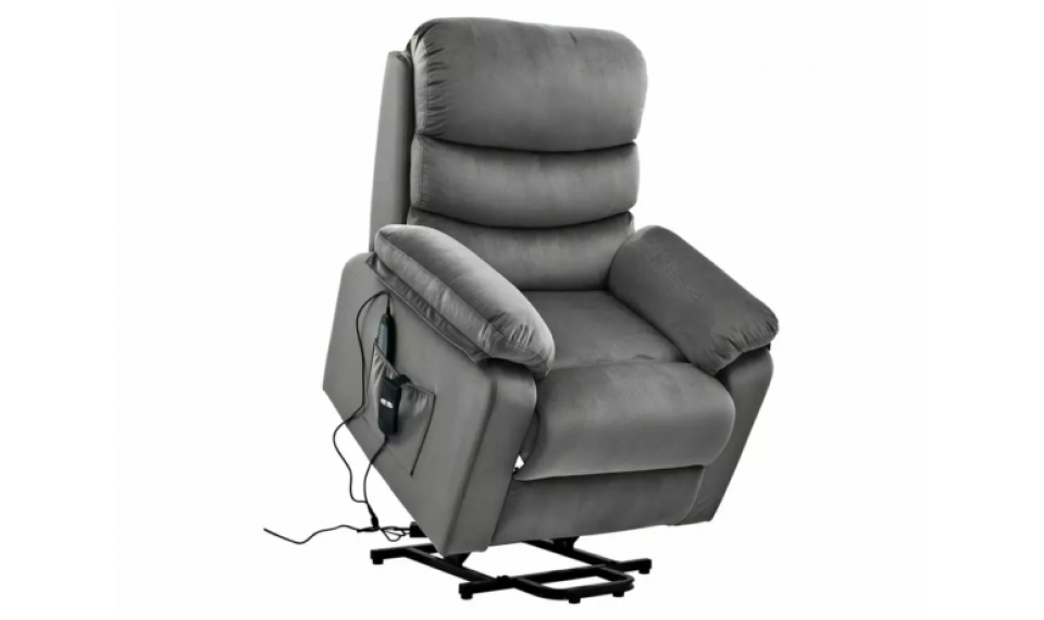 Hektor M Velvet reclining armchair gray | 100% Quality Hektor M Velvet reclining armchair gray | Armchairs | ZIPhome.ee image 2
