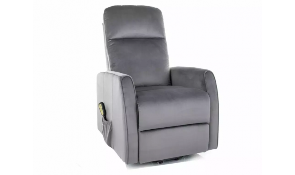 Leto Velvet reclining armchair gray | 100% Quality Leto Velvet reclining armchair gray | Armchairs | ZIPhome.ee image 1