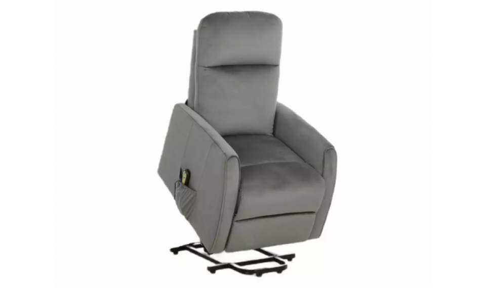 Leto Velvet reclining armchair gray | 100% Quality Leto Velvet reclining armchair gray | Armchairs | ZIPhome.ee image 2