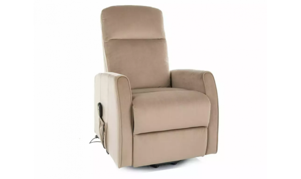 Leto Velvet reclining armchair beige | 100% Quality Leto Velvet reclining armchair beige | Armchairs | ZIPhome.ee image 1