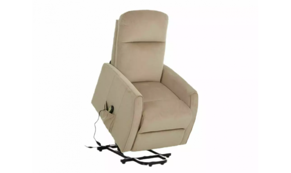 Leto Velvet reclining armchair beige | 100% Quality Leto Velvet reclining armchair beige | Armchairs | ZIPhome.ee image 3