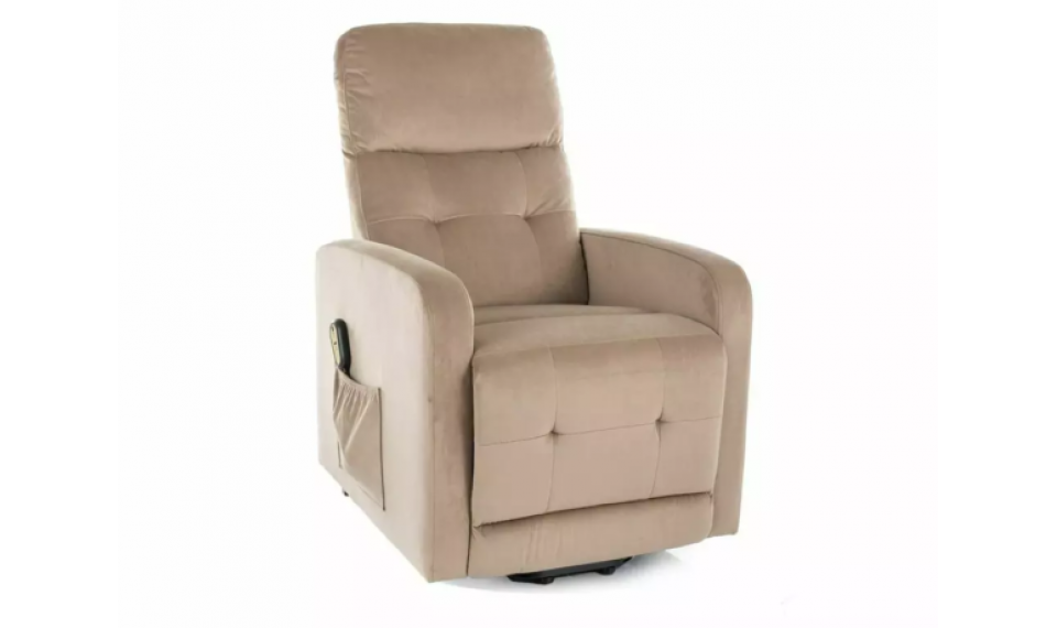 Otus II Velvet reclining armchair beige | 100% Quality Otus II Velvet reclining armchair beige | Armchairs | ZIPhome.ee image 1