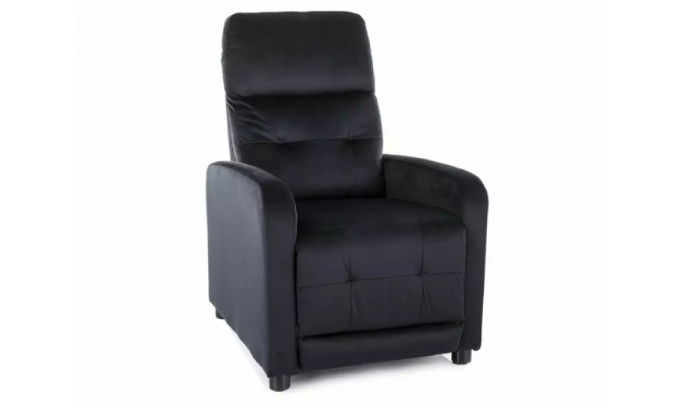 Otus Velvet reclining armchair black | 100% Quality Otus Velvet reclining armchair black | Armchairs | ZIPhome.ee image 1