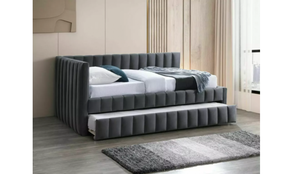 Alfie Velvet voodi 120x200 hall | Voodid | ZIPhome.ee pilt 1