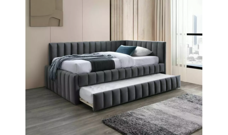 Alfie Velvet voodi 120x200 hall | Voodid | ZIPhome.ee pilt 2