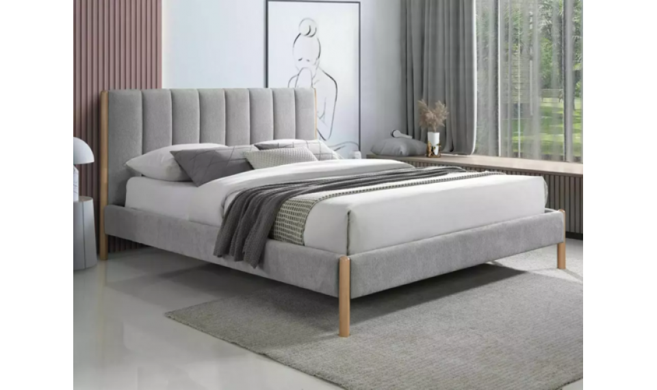 Belmont Raven bed light grey 160x200 | Beds | ZIPhome.ee image 2