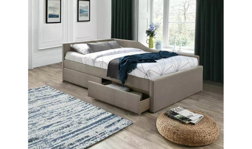 Eliot Velvet voodi 120x200 tumebeež | Voodid | ZIPhome.ee pilt 2