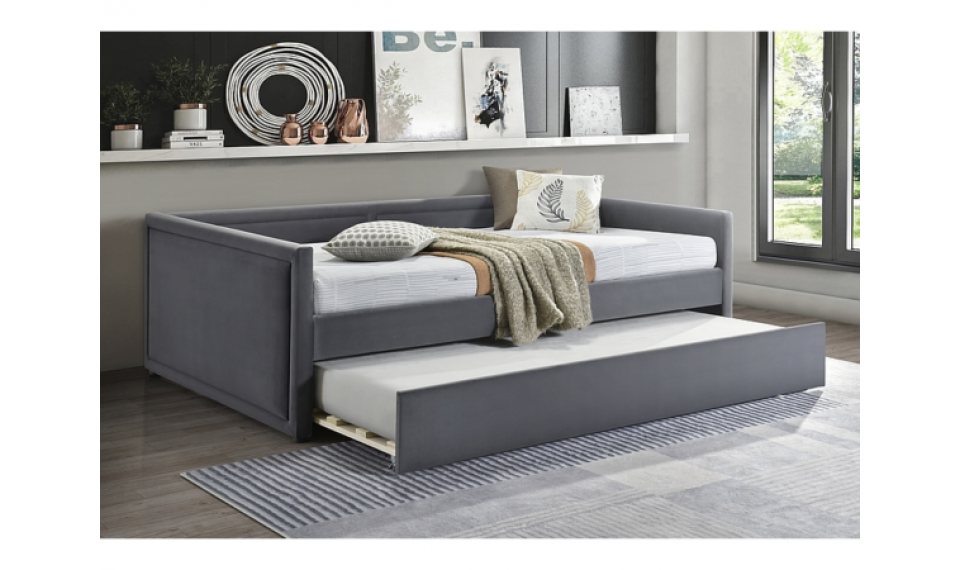 Elmo Velvet voodi 120x200 hall | Voodid | ZIPhome.ee pilt 1