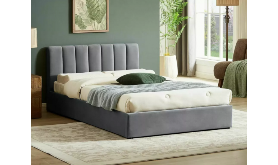 Montreal Velvet voodi 120x200 hall | Voodid | ZIPhome.ee изображение 1