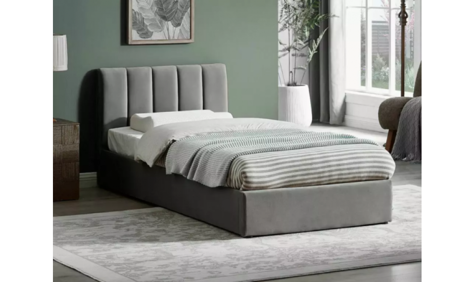 Montreal Velvet voodi 90x200 hall | Voodid | ZIPhome.ee kuva 1