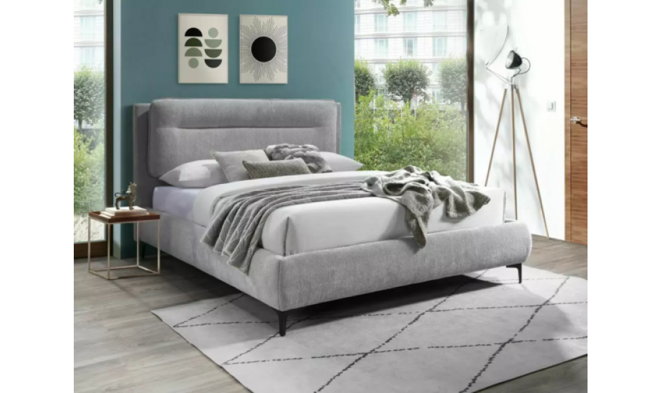 Nicosia Raven bed 160x200 light gray | Beds | ZIPhome.ee image 1