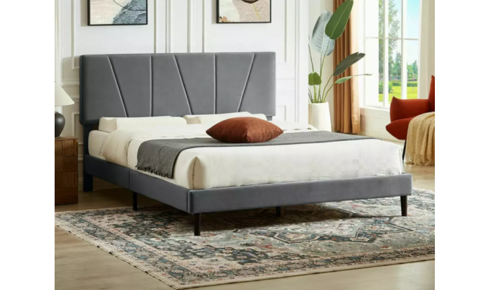 Savana Velvet voodi 120x200 hall | Voodid | ZIPhome.ee kuva 1