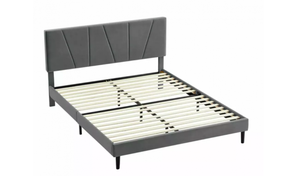 Savana Velvet voodi 160x200 hall | Voodid | ZIPhome.ee изображение 2