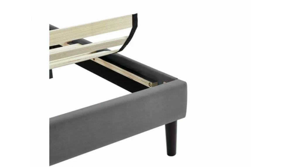 Savana Velvet voodi 90x200 hall | Voodid | ZIPhome.ee pilt 3