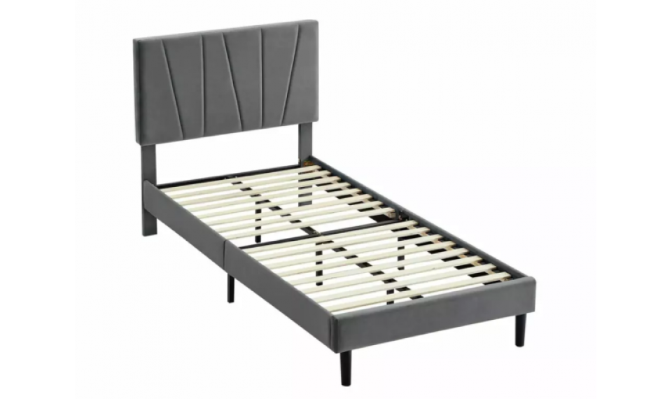 Savana Velvet voodi 90x200 hall | Voodid | ZIPhome.ee pilt 4