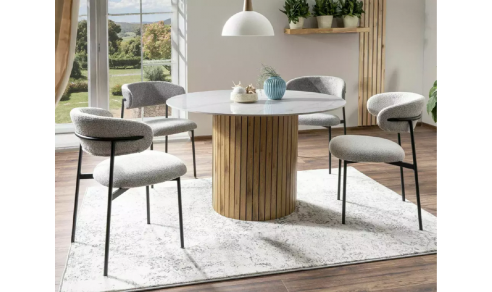 Socrates table white/oak 120 | Tables | ZIPhome.ee image 2