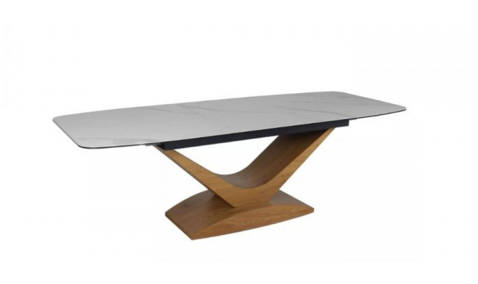 Pikendatav söögilaud DOLCE ceramic valge statuario venato/tamm 180-240x95 cm | Lauad | ZIPhome.ee изображение 1