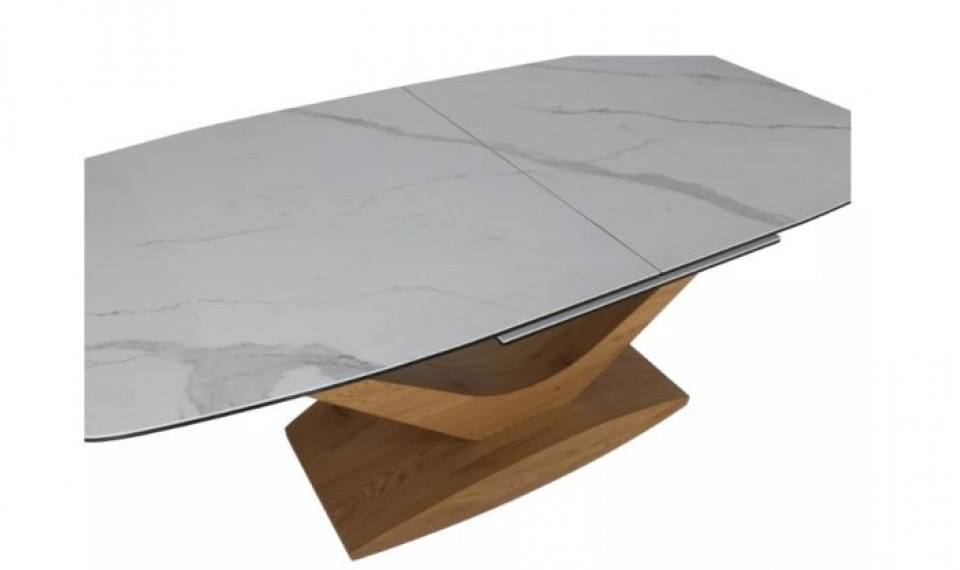 Pikendatav söögilaud DOLCE ceramic valge statuario venato/tamm 180-240x95 cm | Lauad | ZIPhome.ee изображение 3