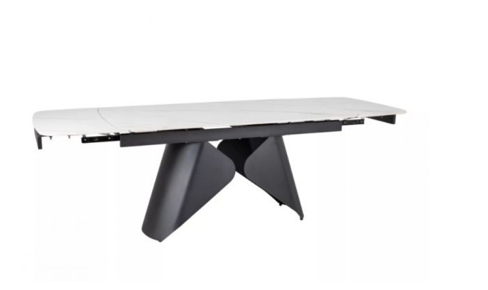 Pikendatav söögilaud ARMANDO 160-240x90 cm valge/must | Lauad | ZIPhome.ee изображение 1