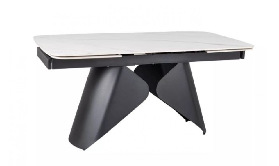 Pikendatav söögilaud ARMANDO 160-240x90 cm valge/must | Lauad | ZIPhome.ee изображение 2