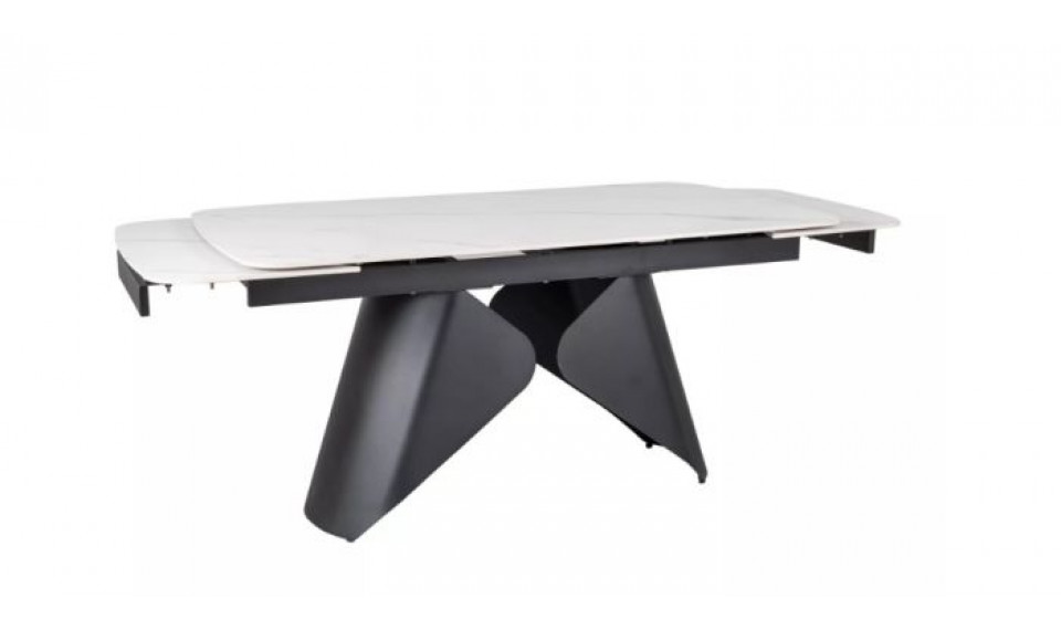 Pikendatav söögilaud ARMANDO 160-240x90 cm valge/must | Lauad | ZIPhome.ee изображение 3