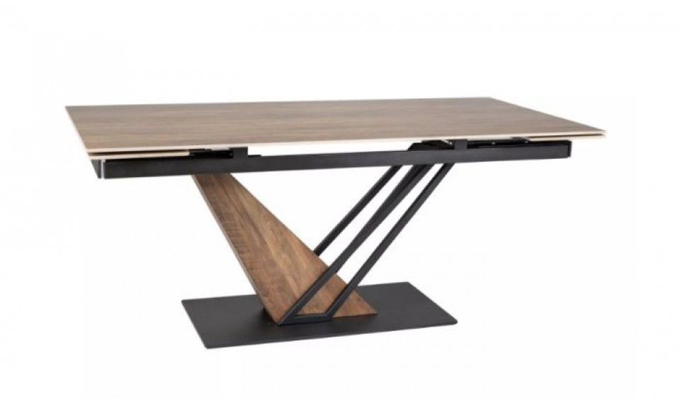 Pikendatav söögilaud GENESIS tamm legno/must/tamm 160-220x90 cm | Lauad | ZIPhome.ee изображение 1