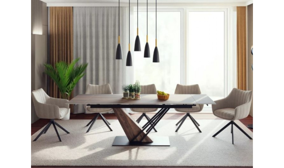 Pikendatav söögilaud GENESIS tamm legno/must/tamm 160-220x90 cm | Lauad | ZIPhome.ee изображение 6