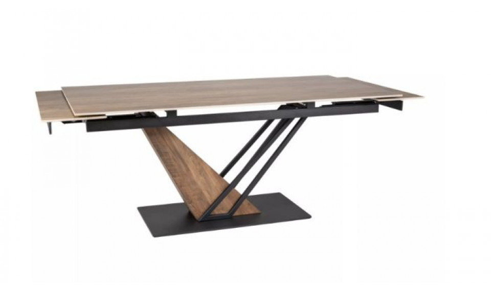 Pikendatav söögilaud GENESIS tamm legno/must/tamm 160-220x90 cm | Lauad | ZIPhome.ee изображение 2