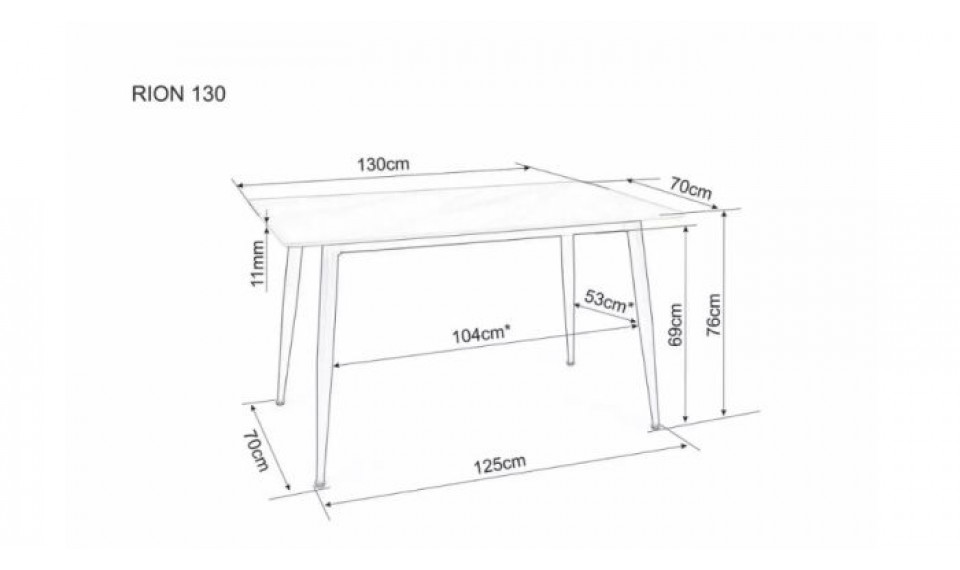 Ruokapöytä RION harmaa marmori 130x70 cm | Pöydät | ZIPhome.ee kuva 5