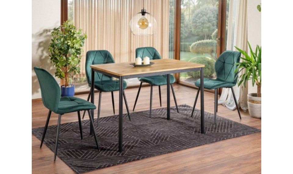 Ruokapöytä CITY tammi artesaani/musta 110X75 cm | Pöydät | ZIPhome.ee kuva 3