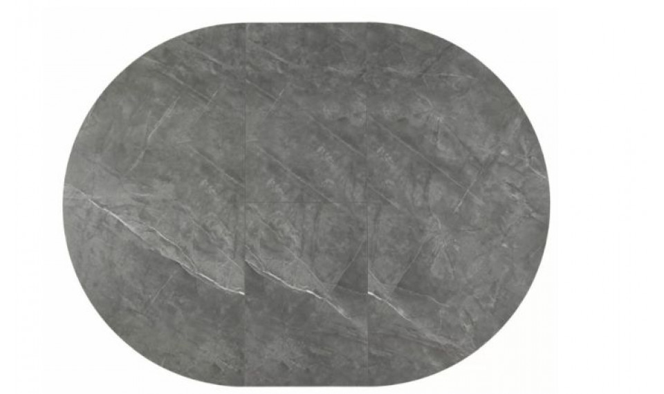 Pikendatav söögilaud ANGEL II 120-160X120 hall marmor/must | Lauad | ZIPhome.ee изображение 3