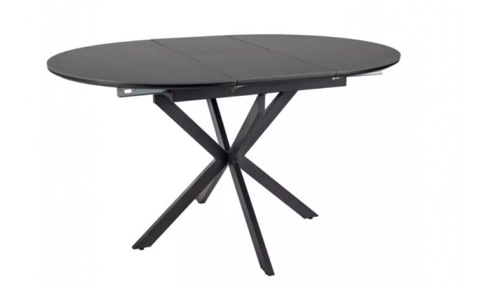 Pikendatav söögilaud GASTON ceramic must marmor/must 100-135x100 cm | Lauad | ZIPhome.ee изображение 1