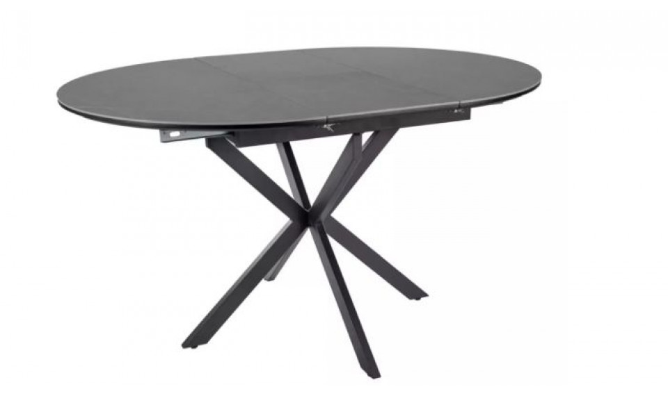 Pikendatav söögilaud GASTON ceramic hall marmor/must 100-135x100 cm | Lauad | ZIPhome.ee kuva 1