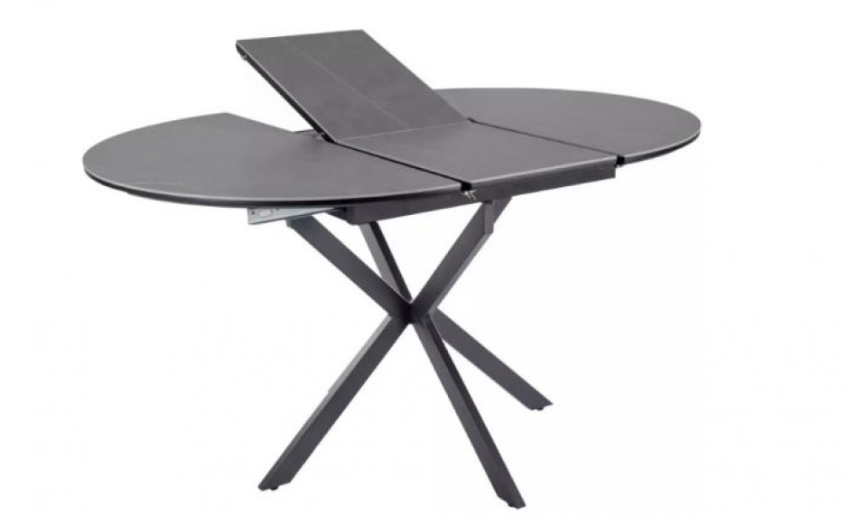 Pikendatav söögilaud GASTON ceramic hall marmor/must 100-135x100 cm | Lauad | ZIPhome.ee kuva 2