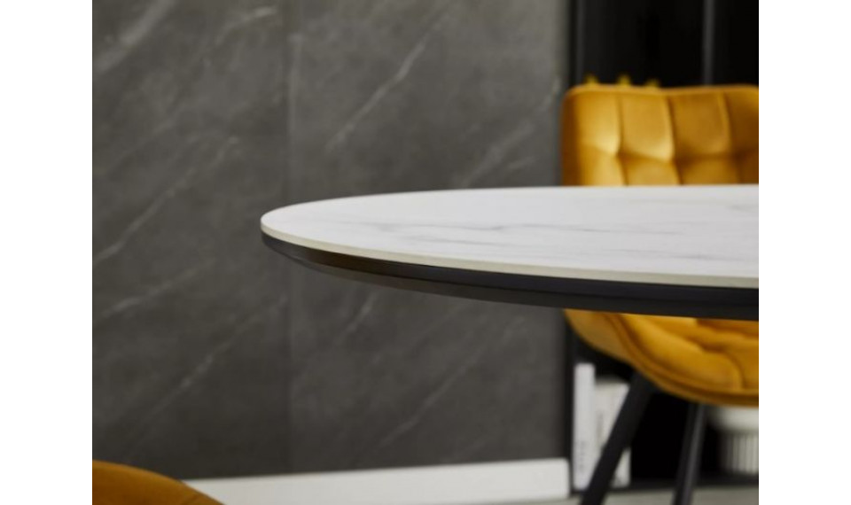 Pikendatav söögilaud GASTON ceramic valge marmor/must 140-180x80 cm | Lauad | ZIPhome.ee pilt 4