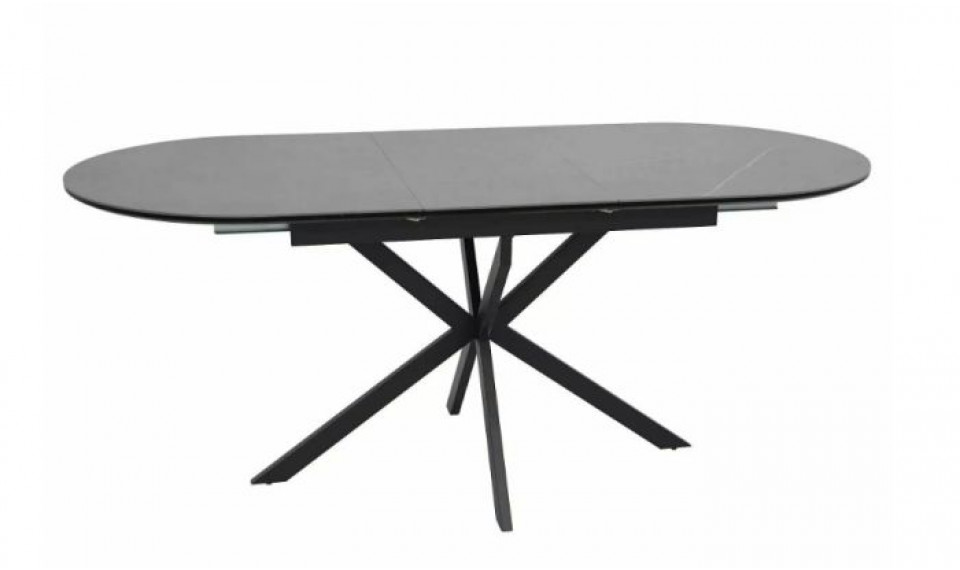 Pikendatav söögilaud GASTON ceramic hall marmor/must 140-180x80 cm | Lauad | ZIPhome.ee pilt 1