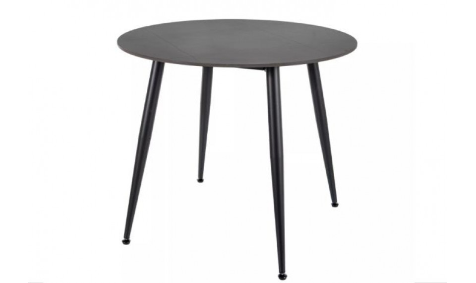 Round dining table IDEAL ceramic white marble/black 100cm | Tables | ZIPhome.ee image 1