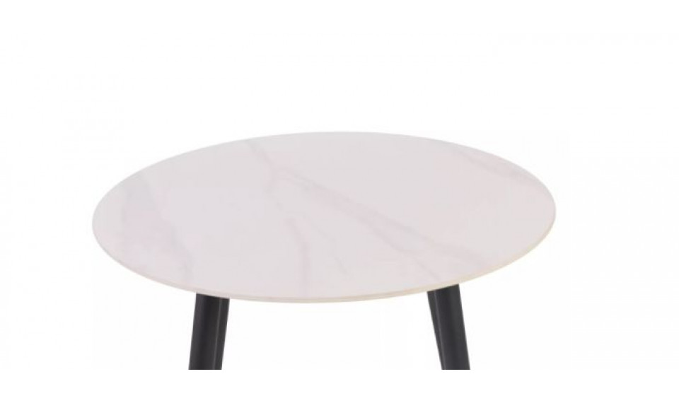 Round dining table RION white marble 90 cm | Tables | ZIPhome.ee image 2
