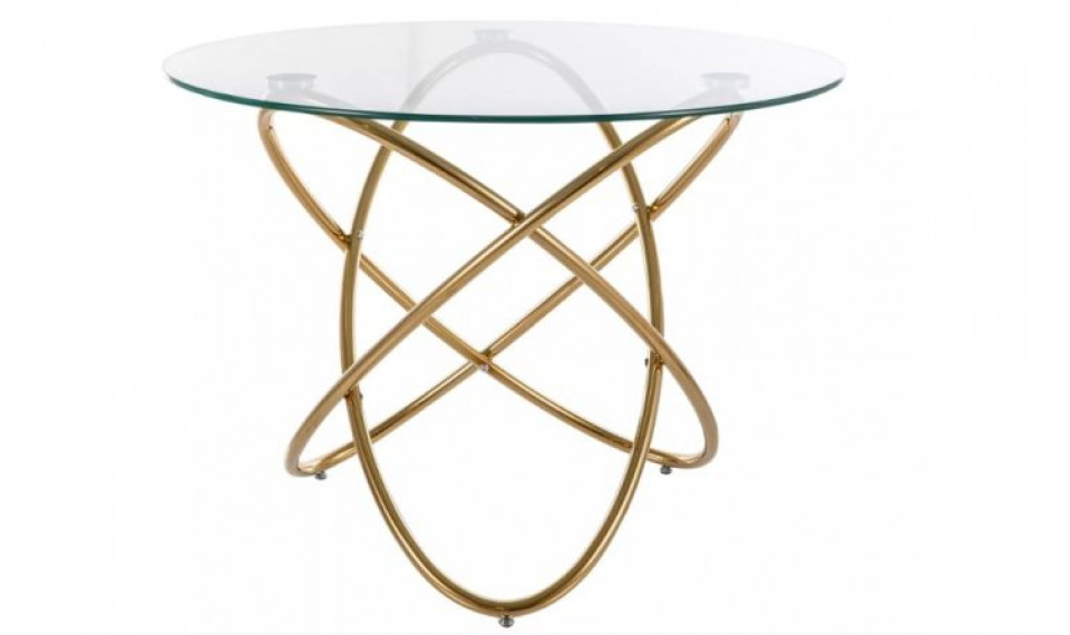 Round dining table ORBIT 100 cm gold | Tables | ZIPhome.ee image 1