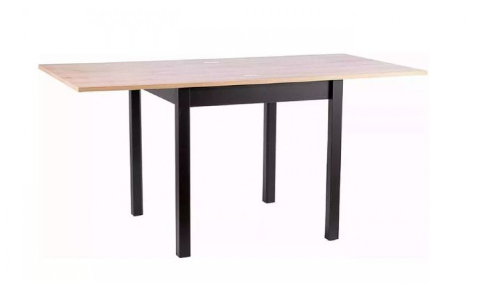 Pikendatav söögilaud FLIP tamm artisan/must 60-120x80 cm | Lauad | ZIPhome.ee kuva 2