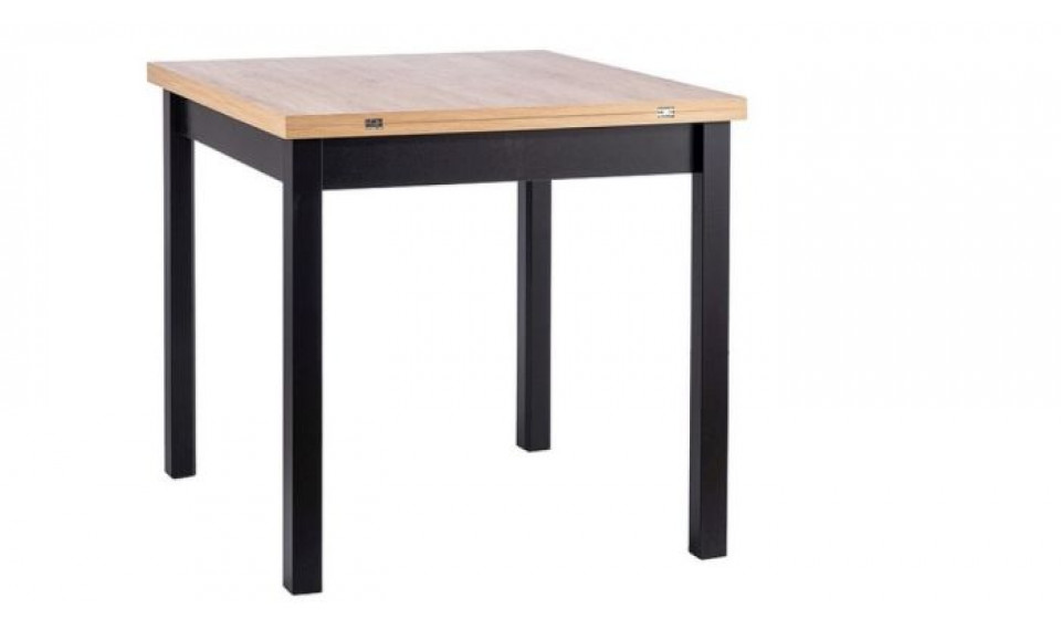 Pikendatav söögilaud FLIP tamm artisan/must 60-120x80 cm | Lauad | ZIPhome.ee kuva 1