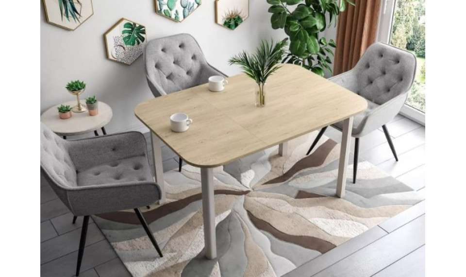 Pikendatav söögilaud DANTE tamm cremona torro 90-130x90 cm | Lauad | ZIPhome.ee pilt 2