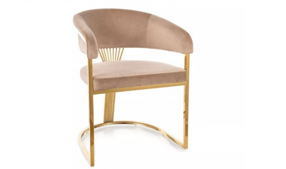 Chair CROWN velvet Bluvel 28/gold | Chairs | ZIPhome.ee image 1