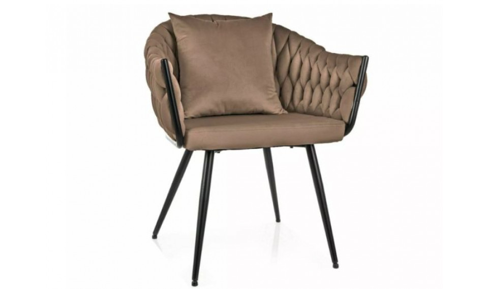 Chair NUVO velvet Bluvel 40 dark beige | Chairs | ZIPhome.ee image 1