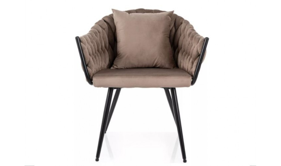 Chair NUVO velvet Bluvel 40 dark beige | Chairs | ZIPhome.ee image 3