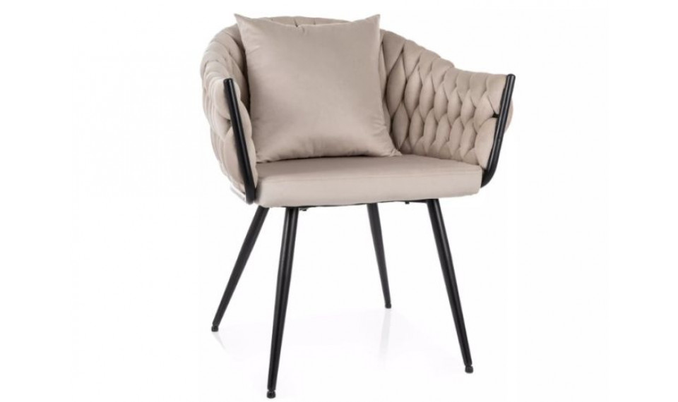 Chair NUVO velvet Bluvel 30 light beige | Chairs | ZIPhome.ee image 1