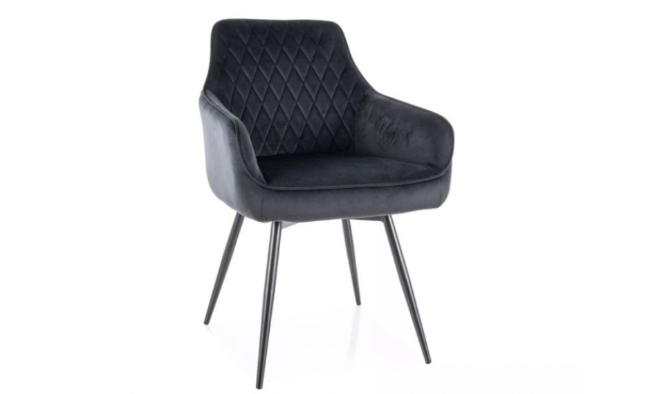 Pöörlev tool MARLO velvet Bluvel 19 must | Toolid ja tugitoolid | ZIPhome.ee pilt 1