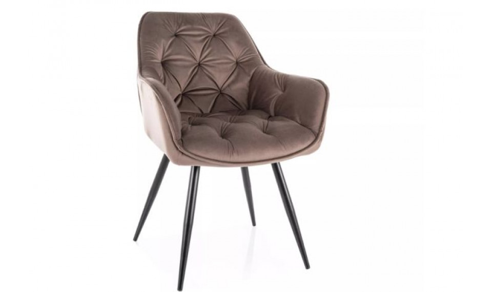 Cherry velvet cappucino 38 chair | Chairs | ZIPhome.ee image 1