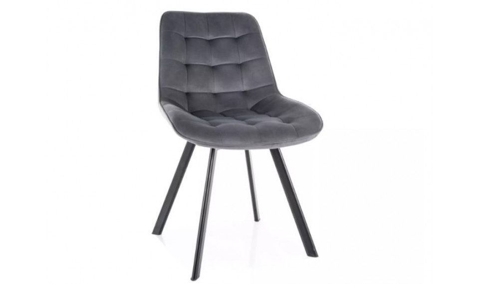 Dining chair MONTI velvet Bluvel 14 grey | Chairs | ZIPhome.ee image 1